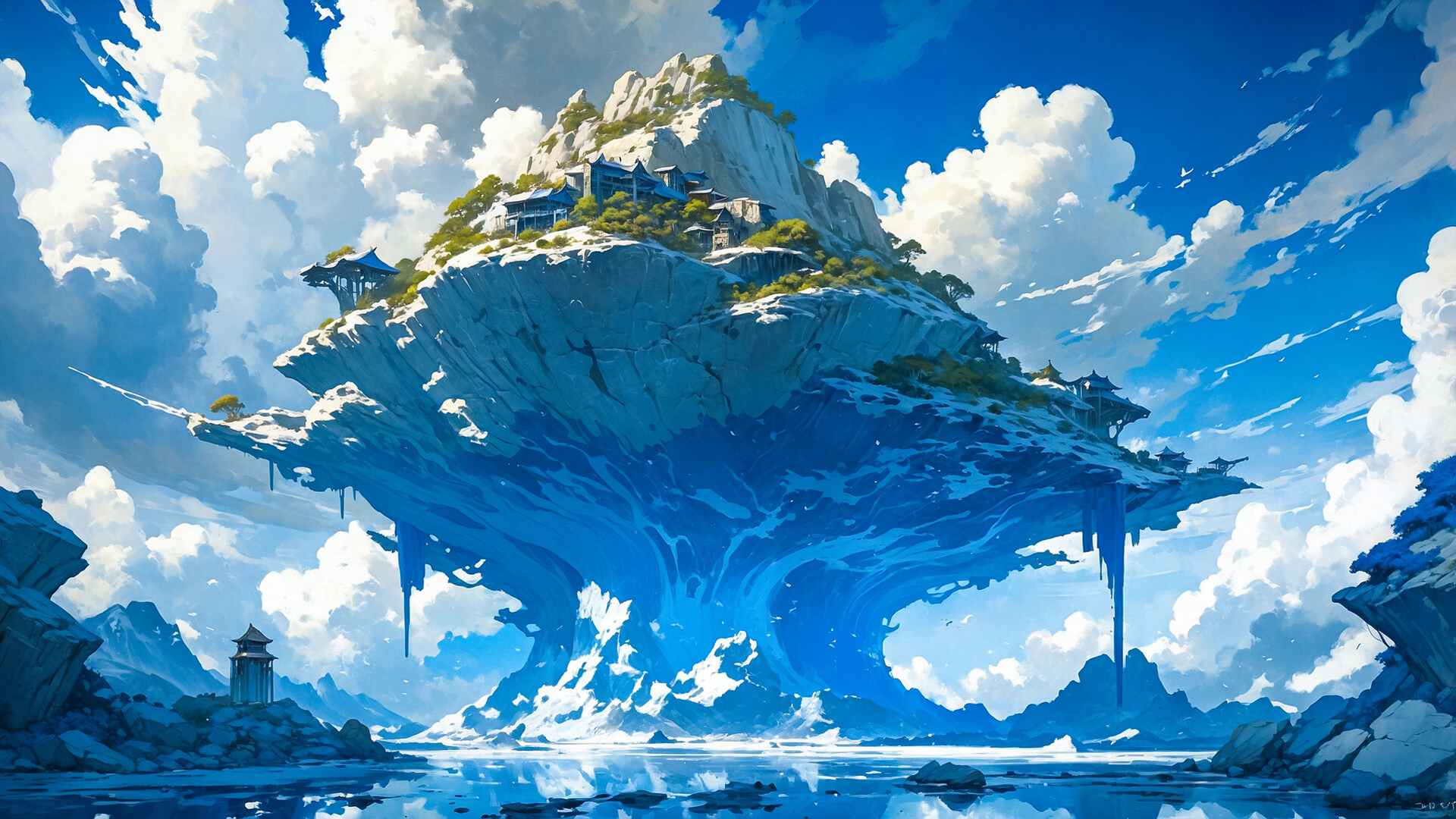 童话,白云,怪石