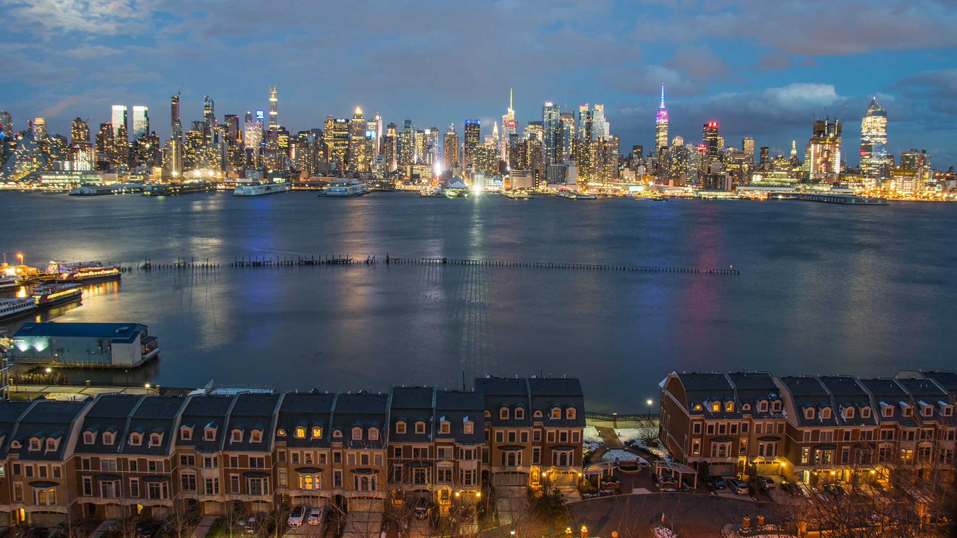 城市夜景,都市,纽约