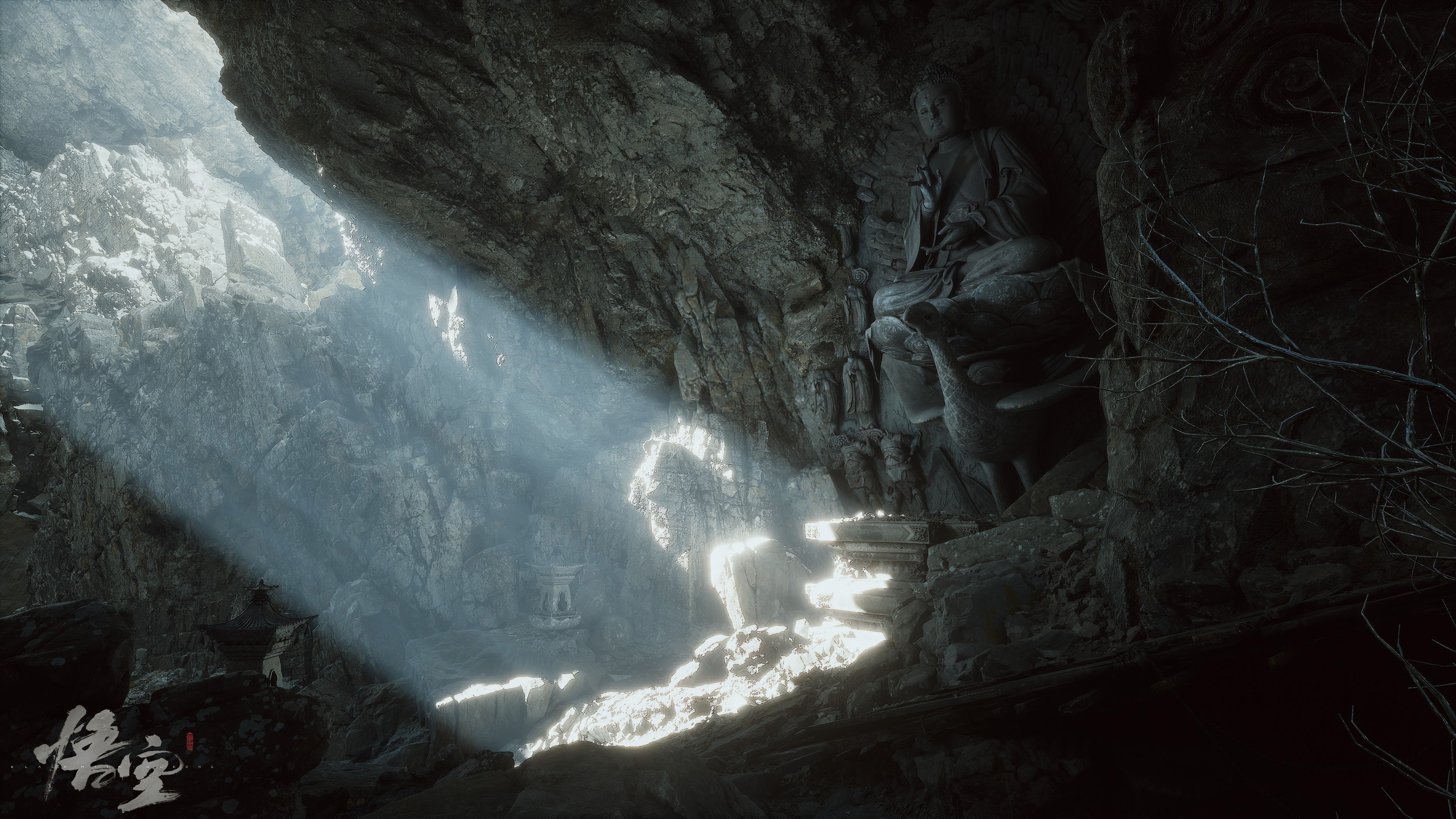 黑神话,悟空,雕像,石像,阳光