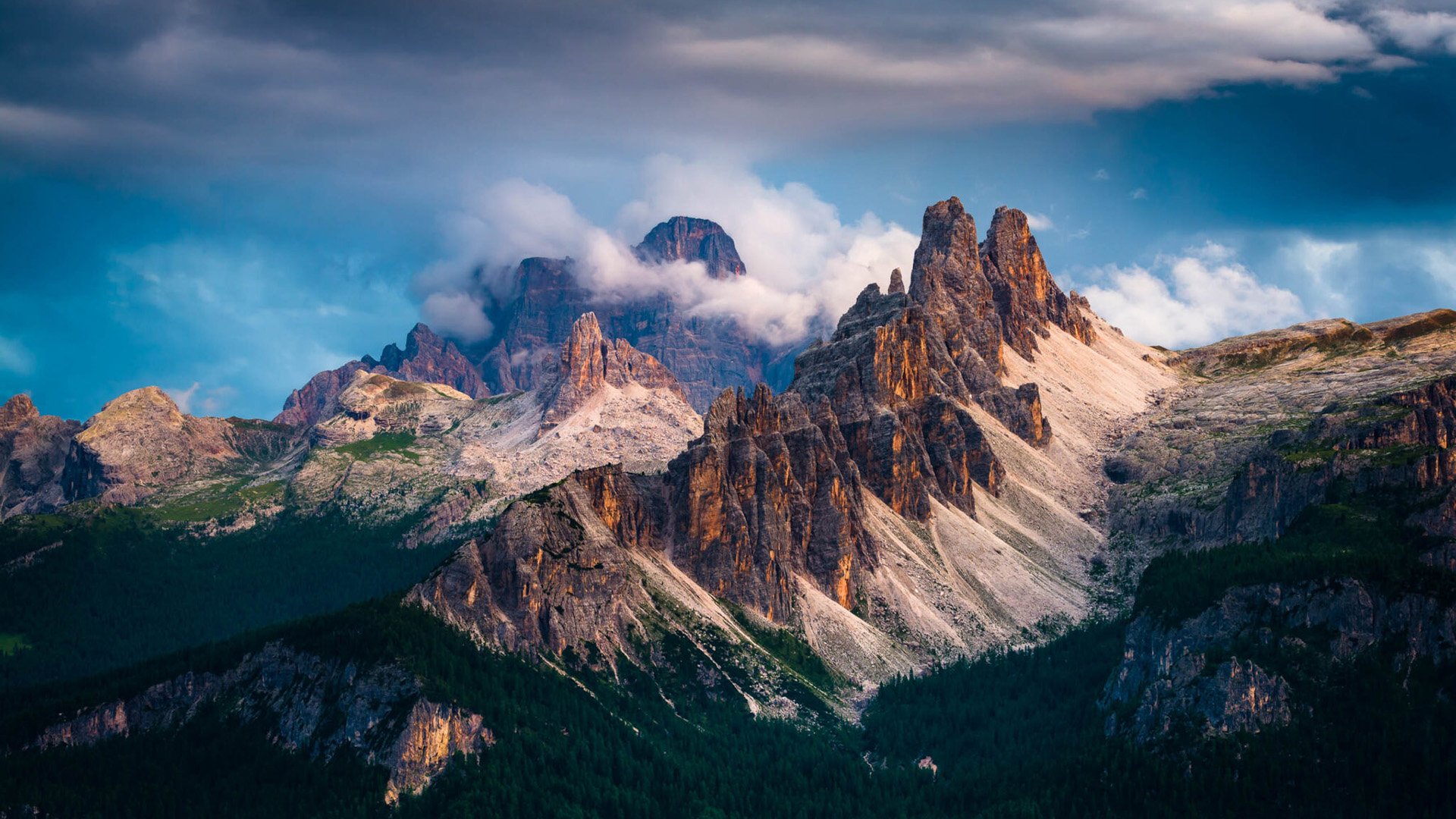 自然风光,山峰,山脉,雪山,云海