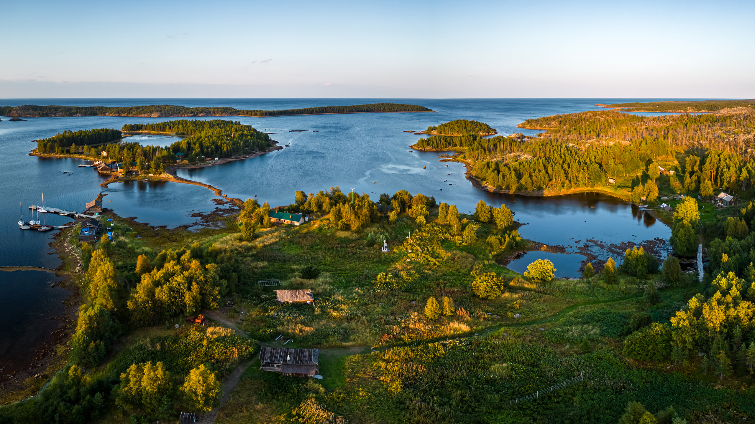 自然风光,小岛,帆船,湖泊