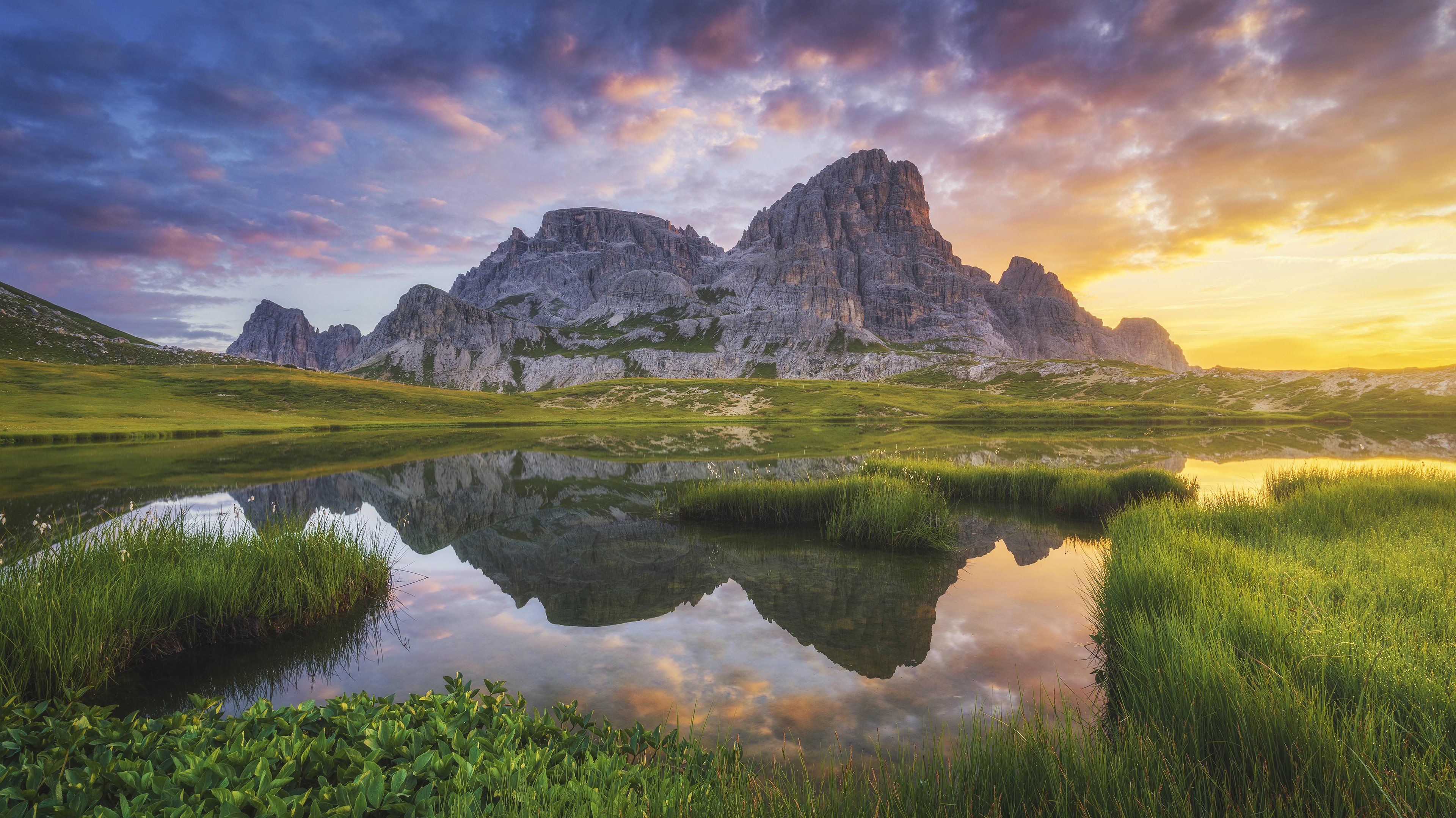 自然风光,岩石,湿地,湖水