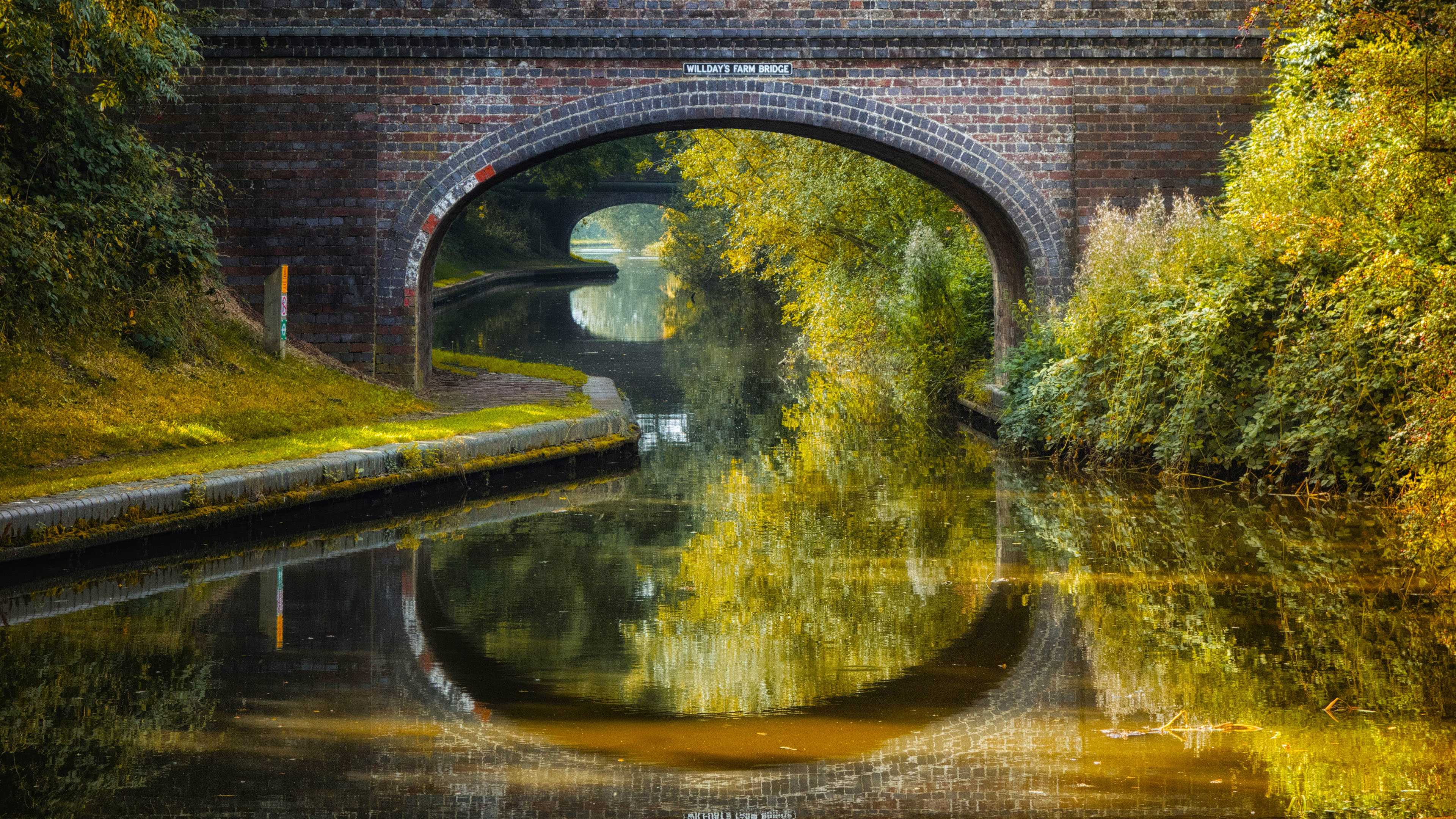 拱桥,倒影,河道,护城河