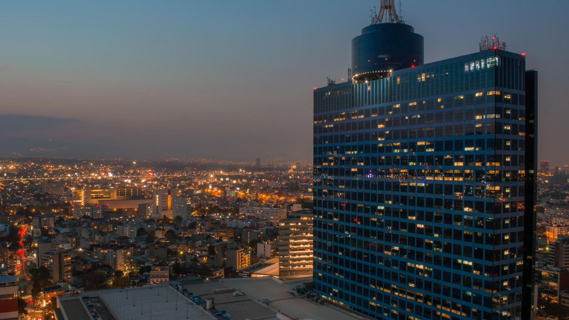 城市夜景,高楼,灯火,大厦