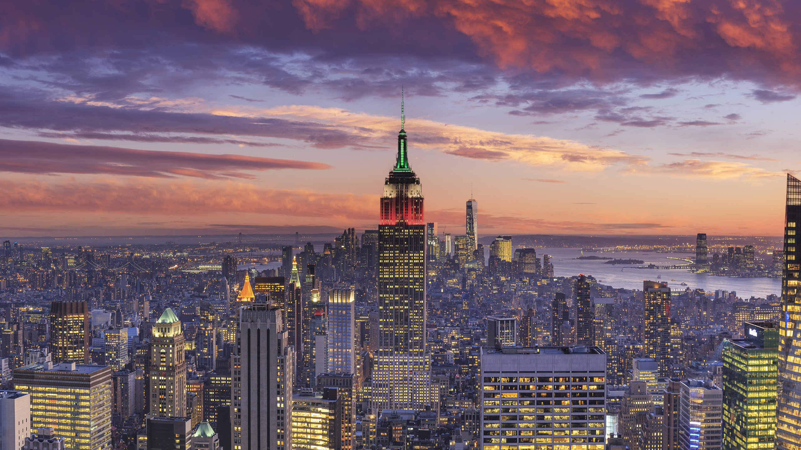 城市夜景,纽约,帝国大厦