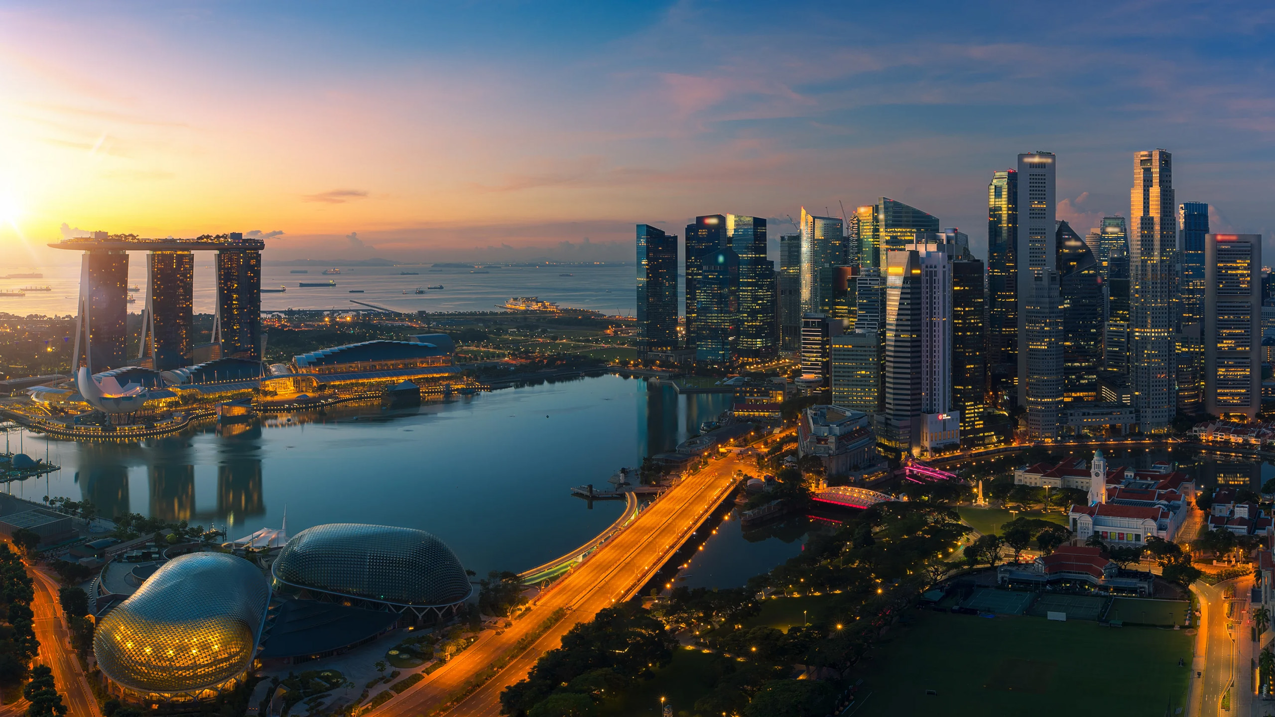 城市夜景,新加坡