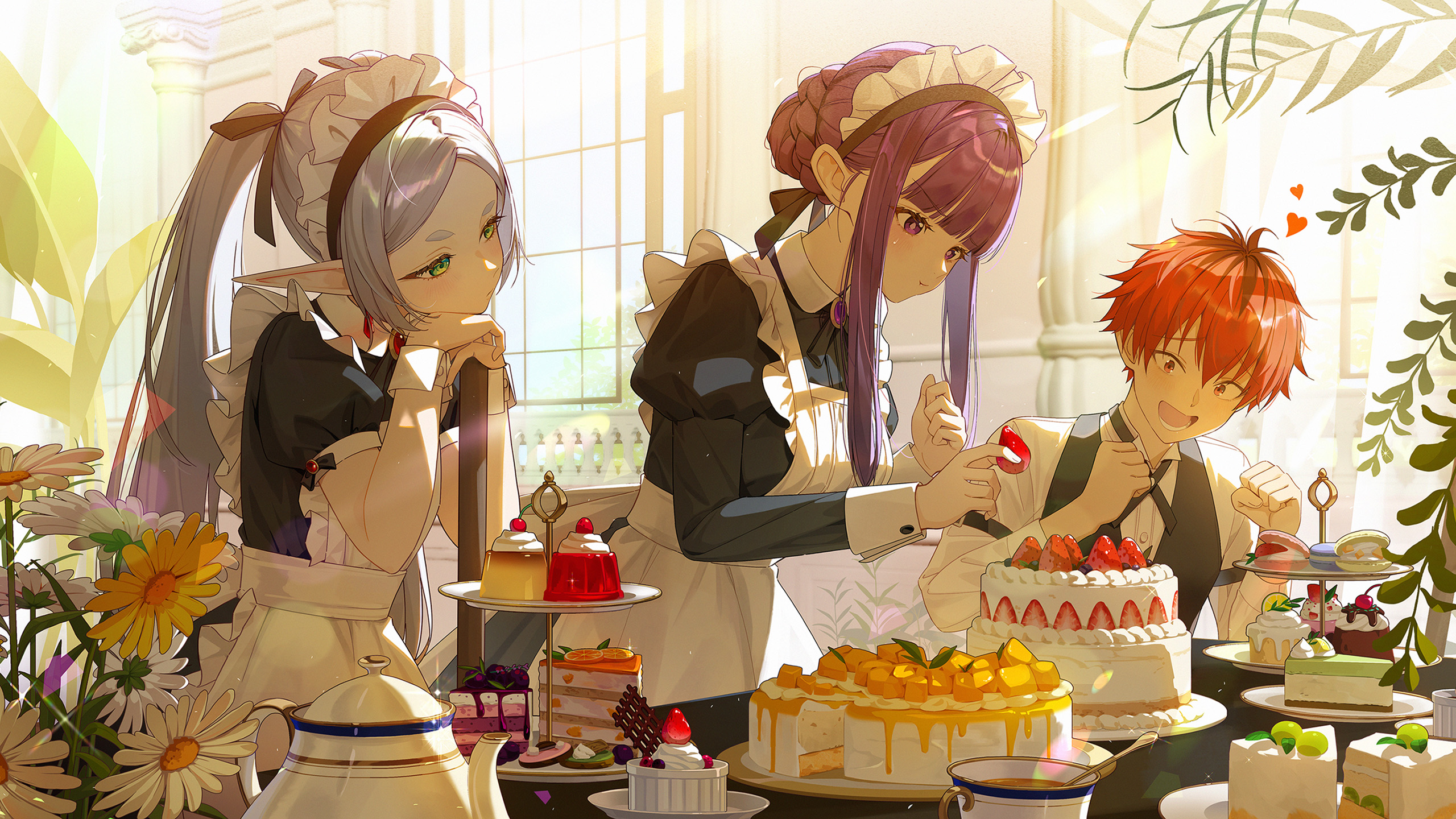 女仆,精灵,蛋糕