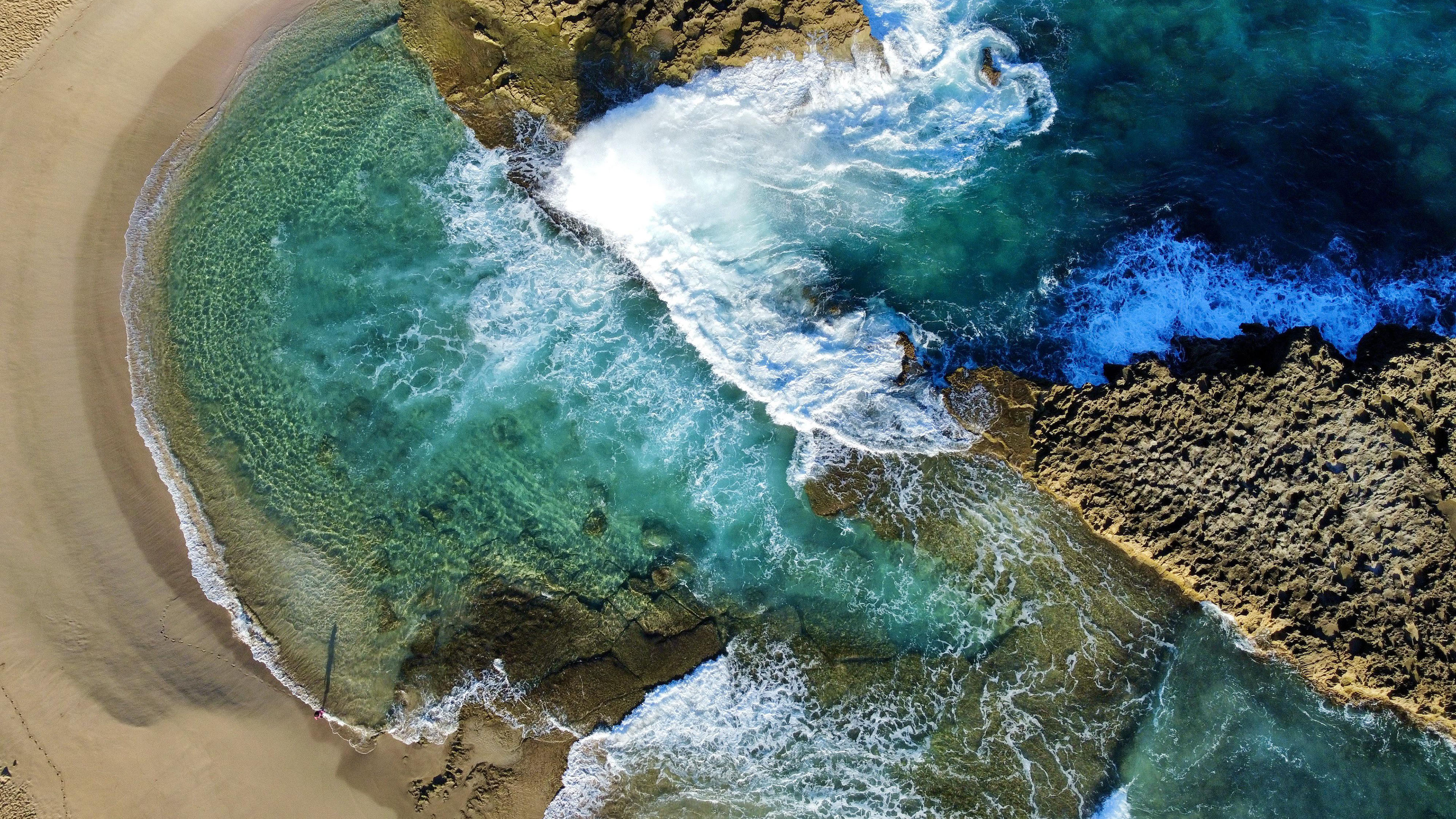 海洋天堂,沙滩,海岸,海浪