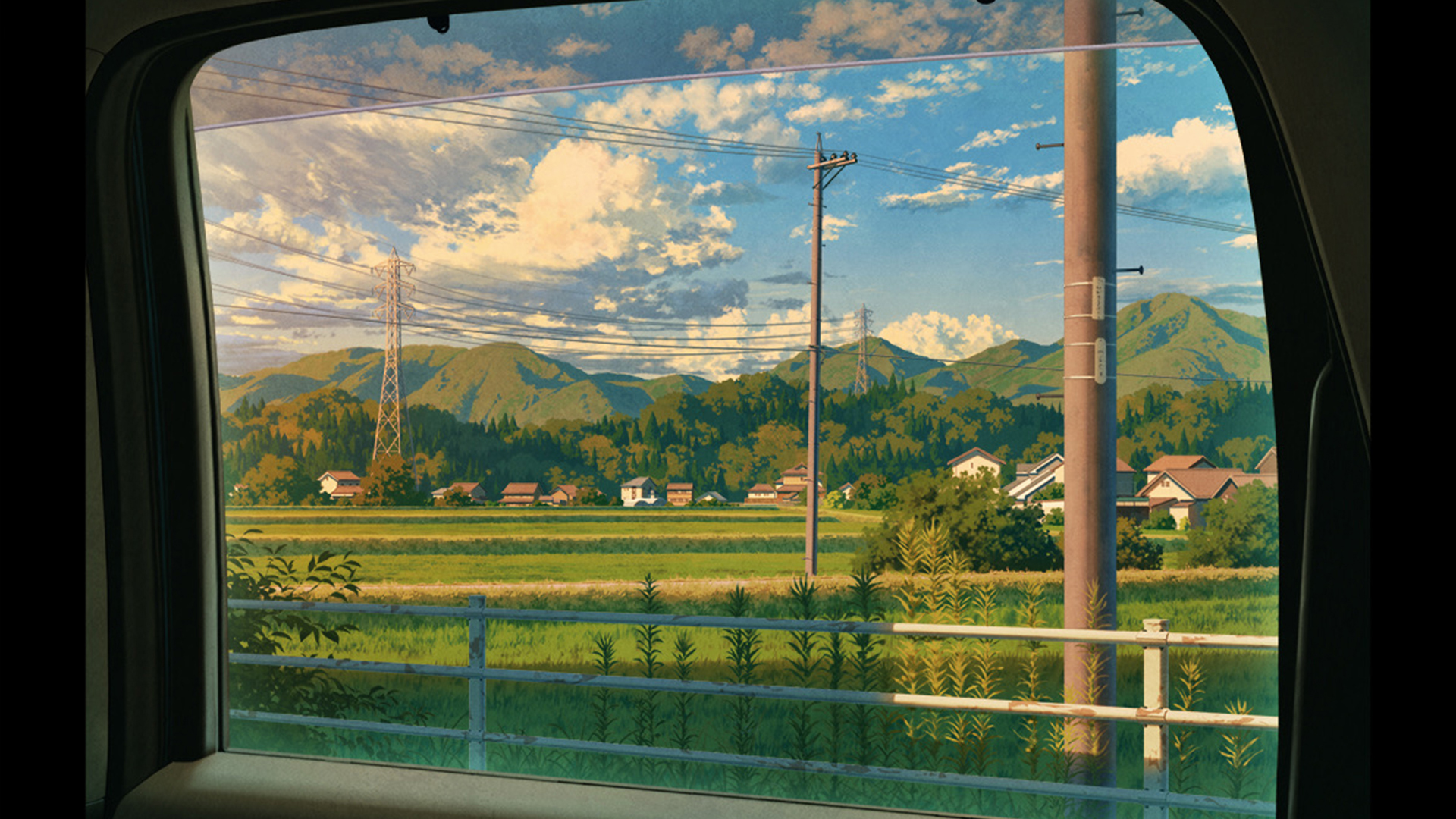 车窗,登进,火车,电线杆