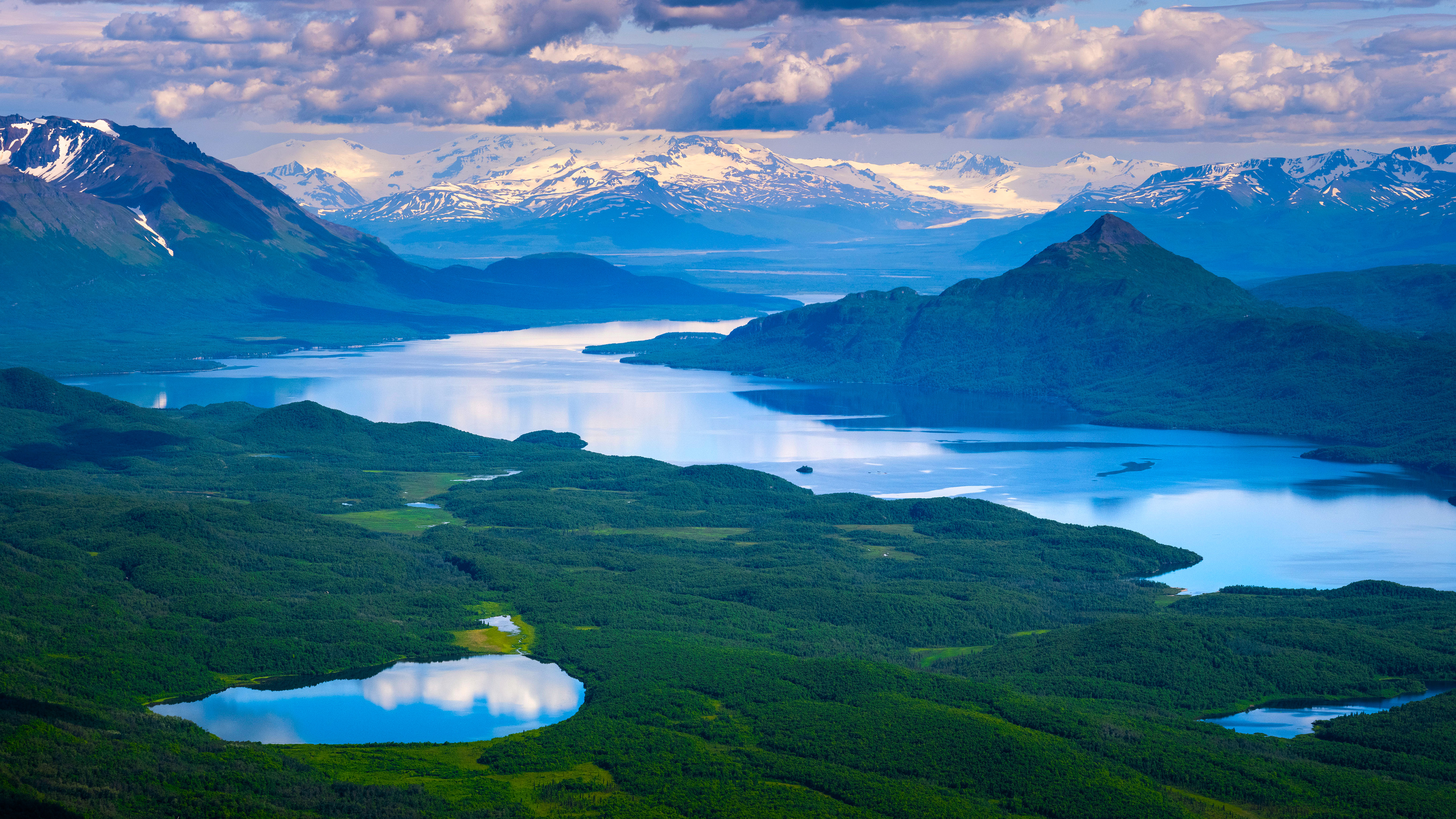 自然风光,山川,雪山,河流