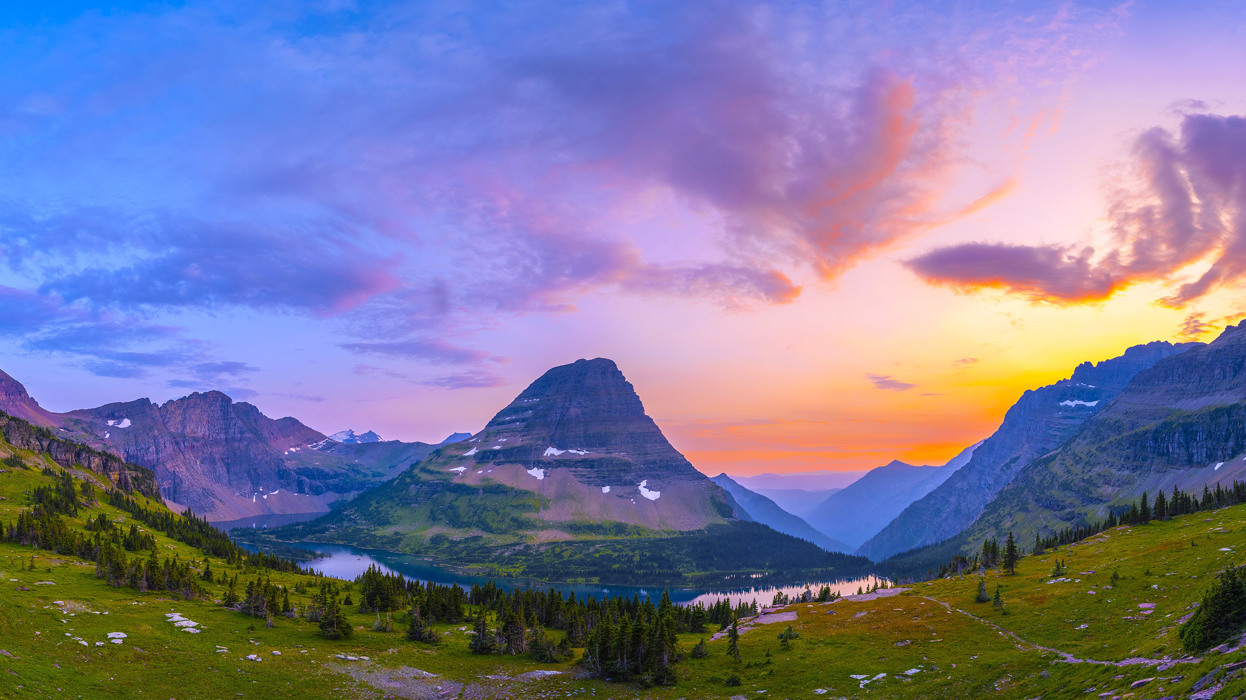 自然风光,蜿蜒,夕阳,河谷