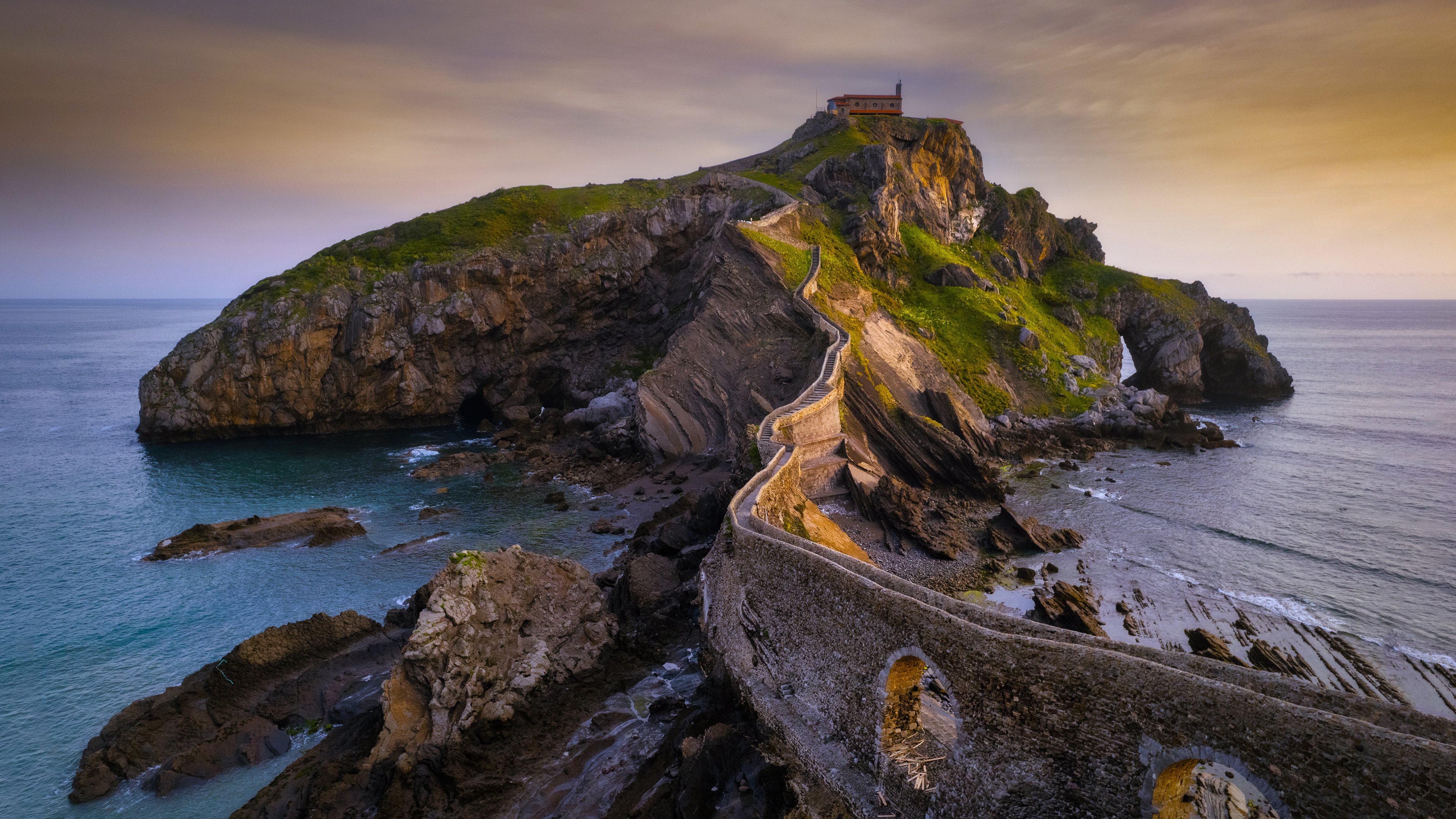 海岛,围墙,建筑