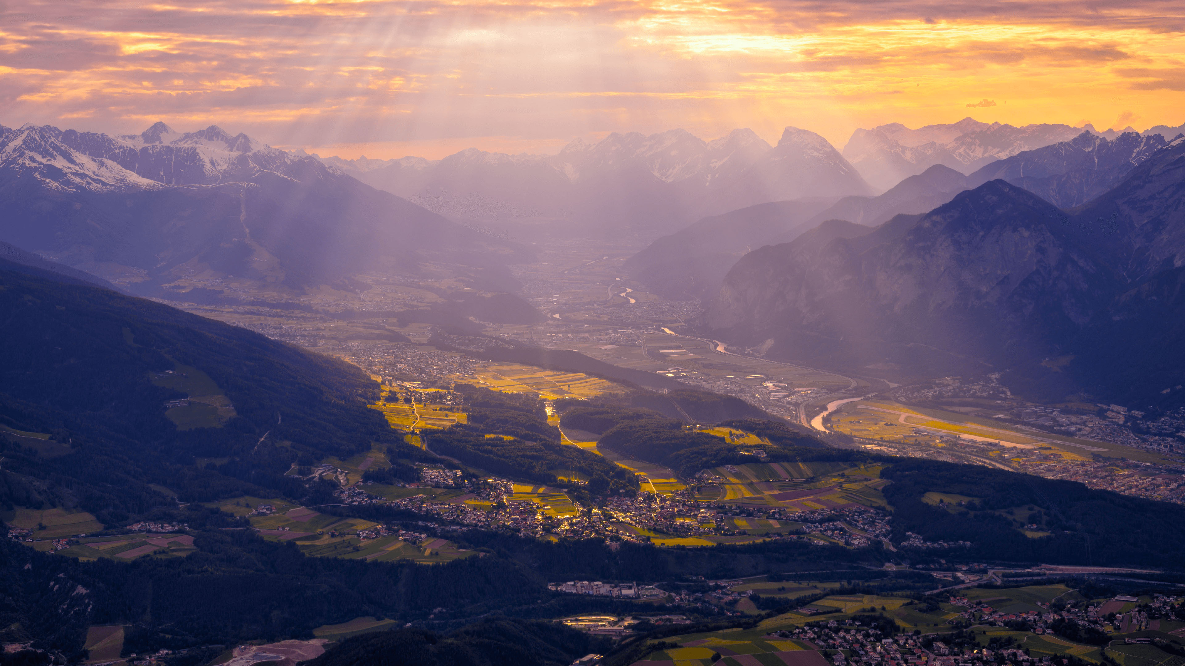 金光,农田,乡村,