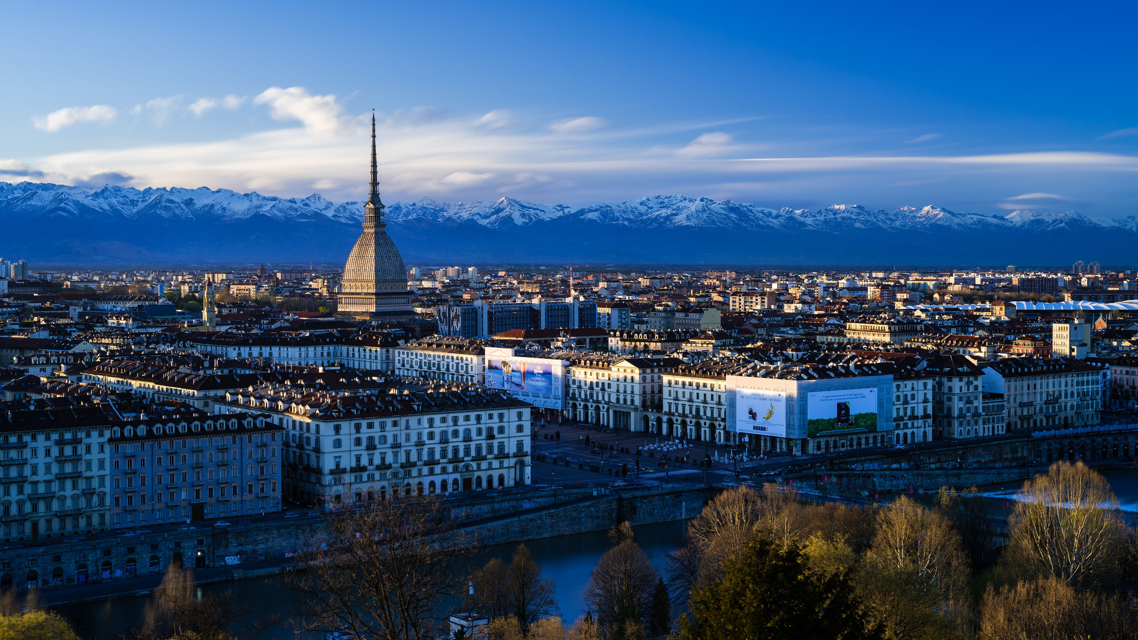 城市,建筑,教堂,雪山