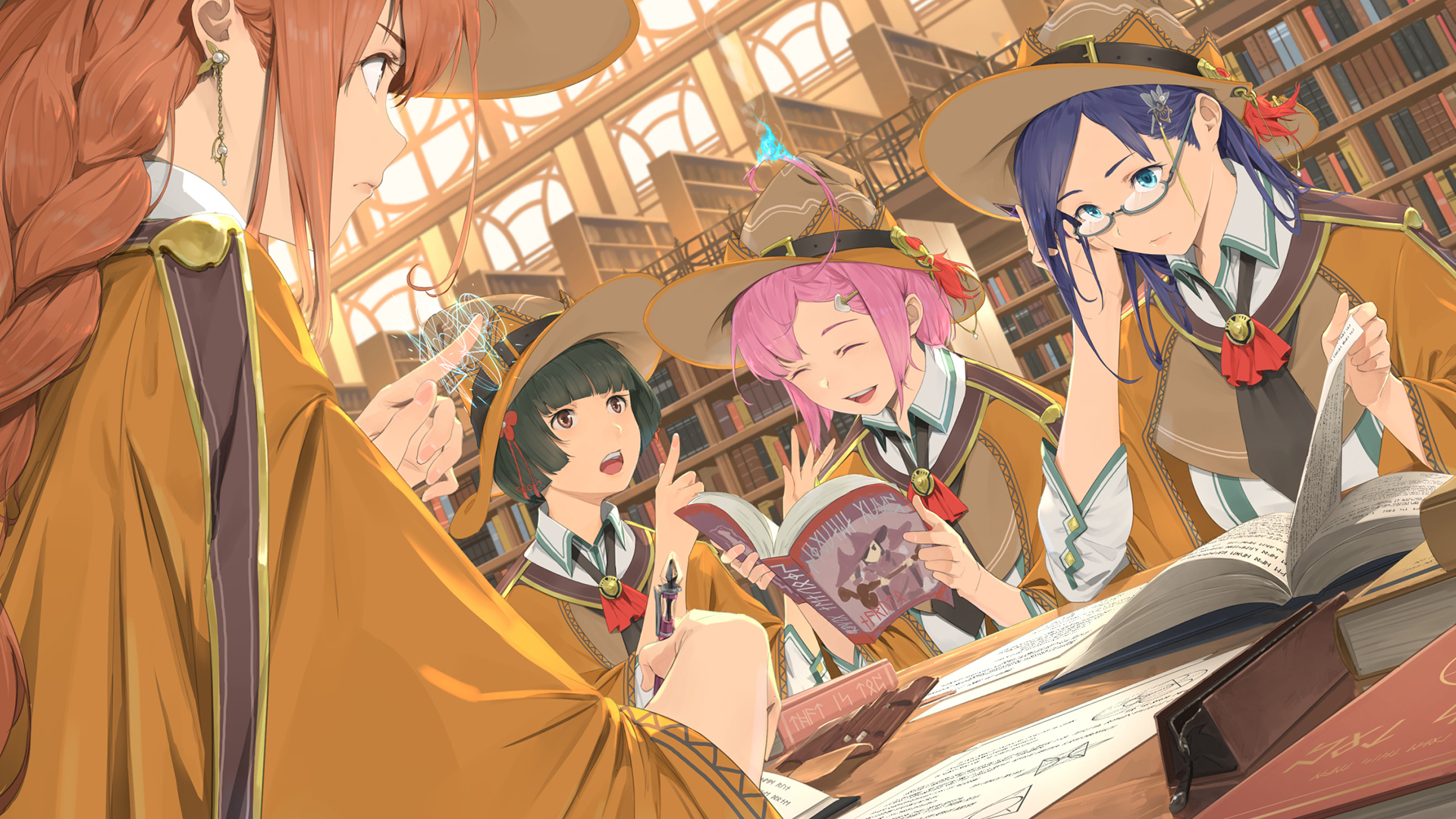 魔法学校,女巫,读书馆