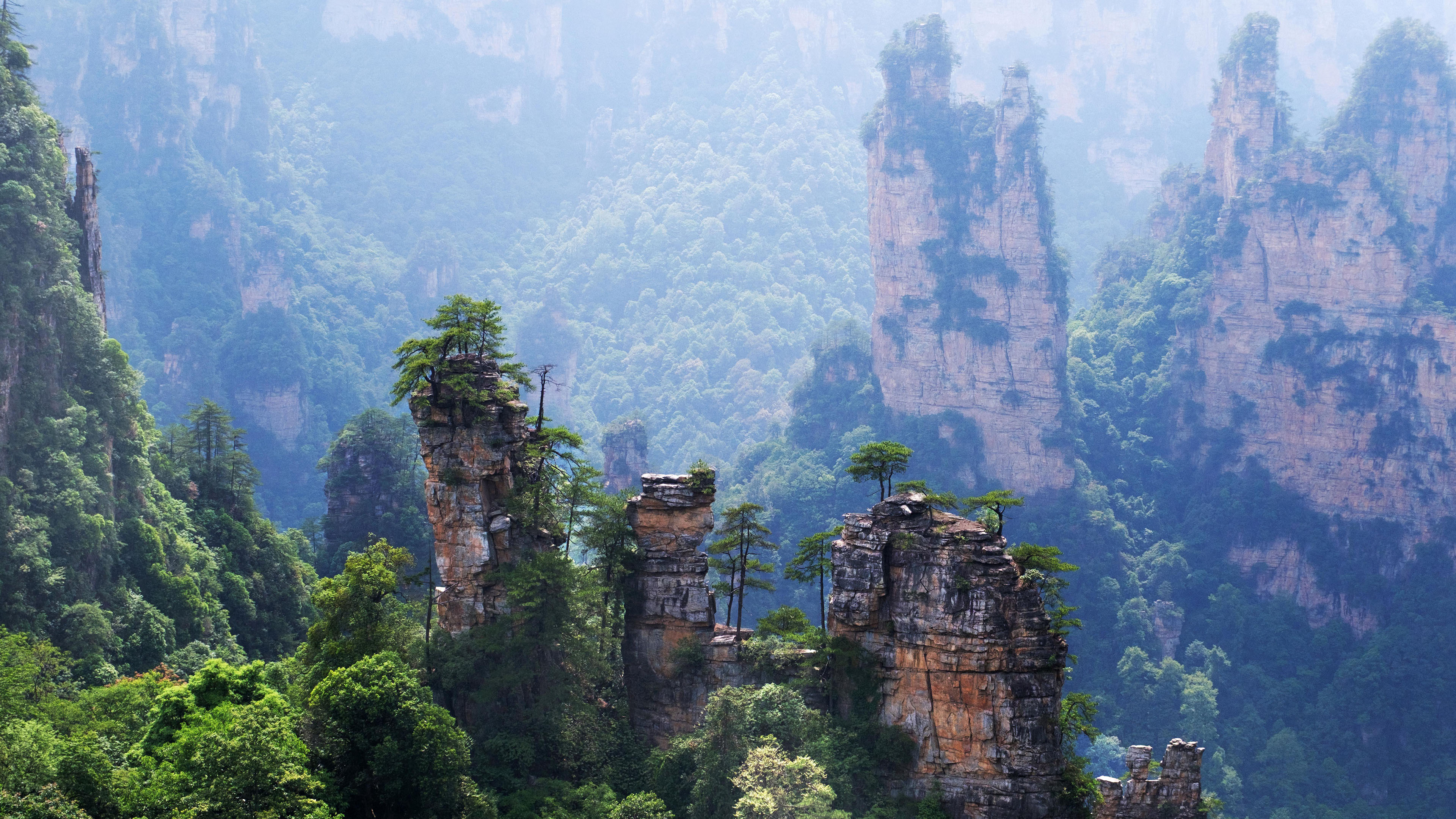 自然风光,张家界,壮观,山崖