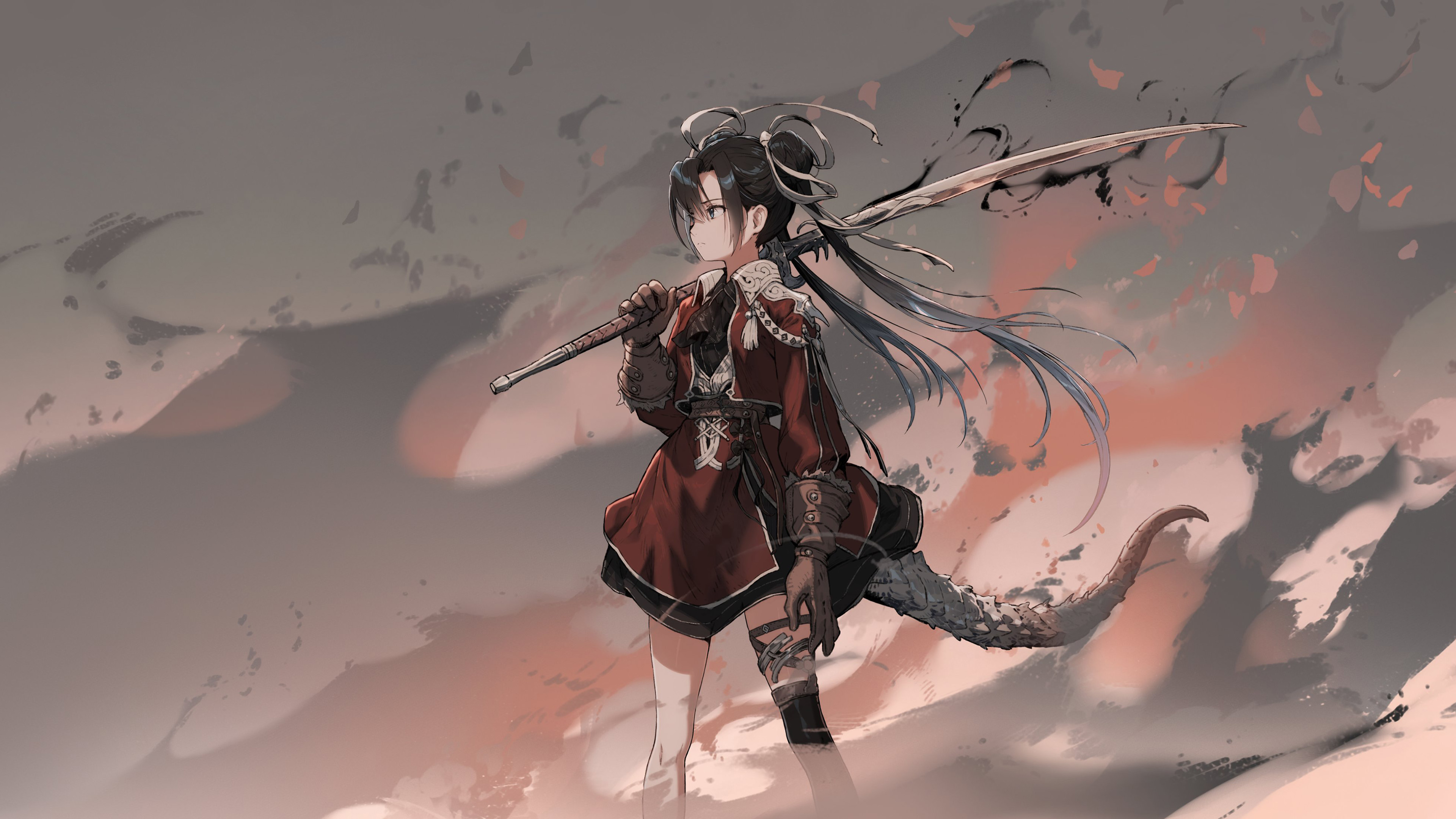 小龙人,尾巴,丸子头