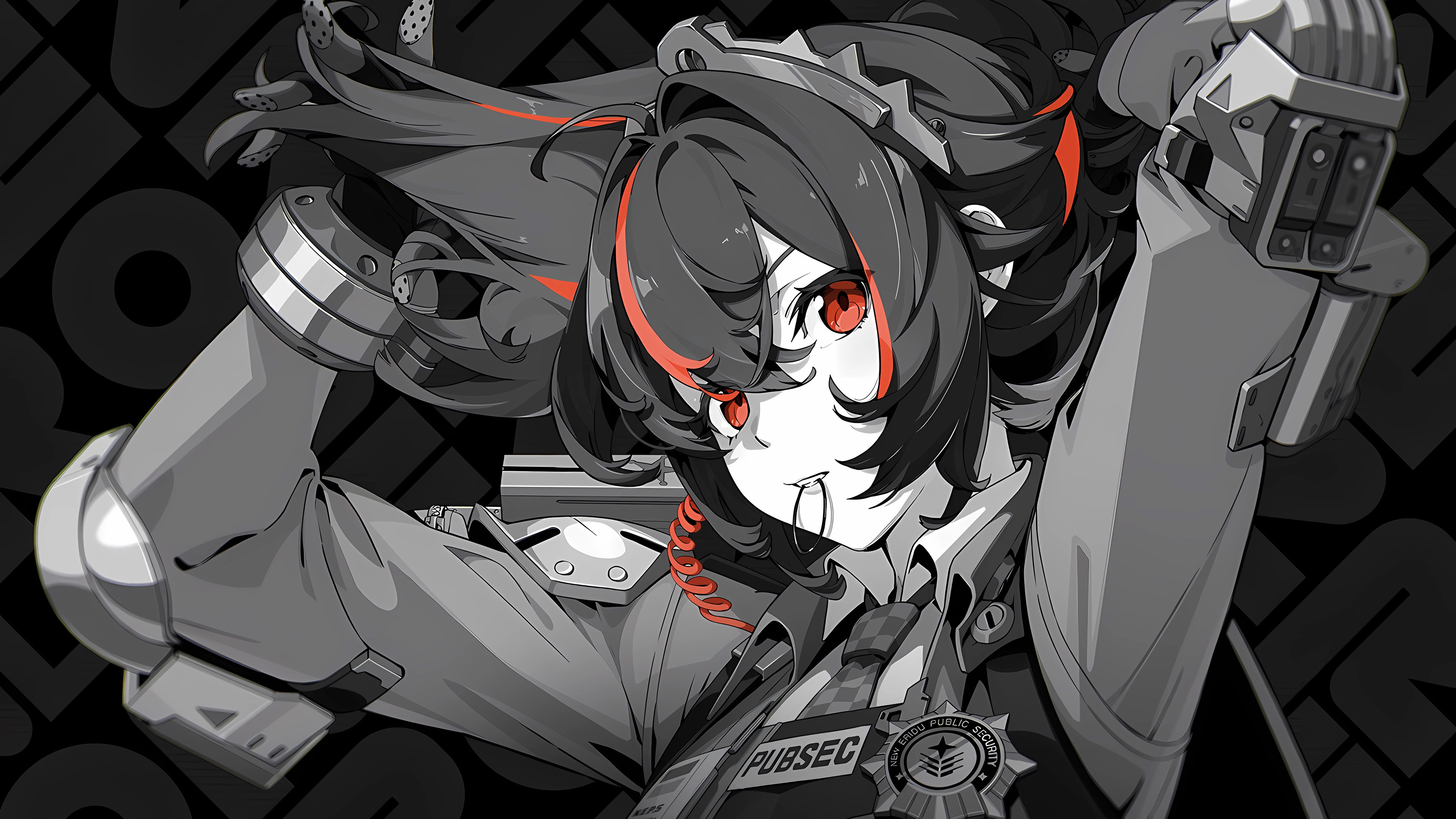 扎头发,准备战斗