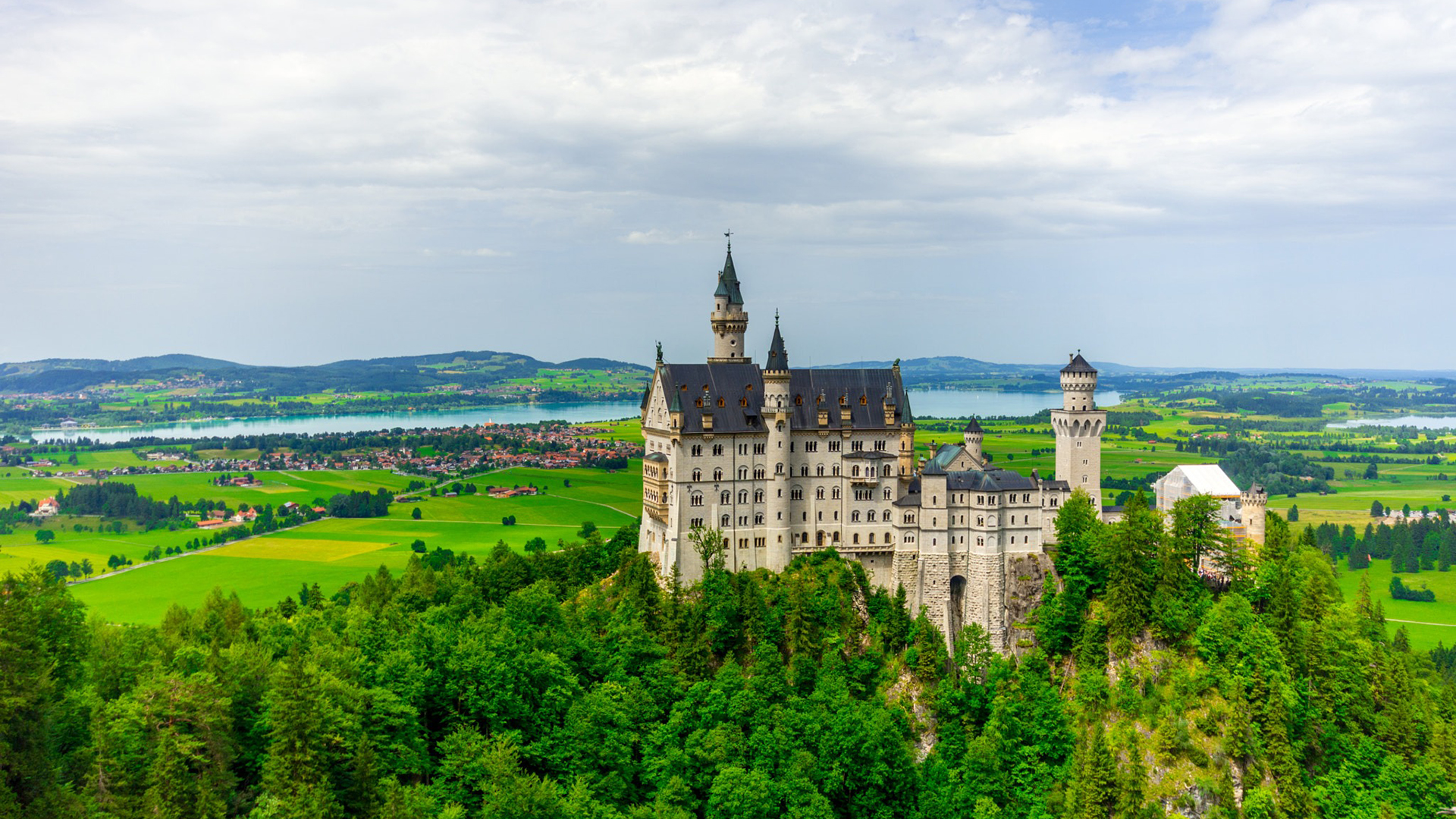 城堡,壮观,平原