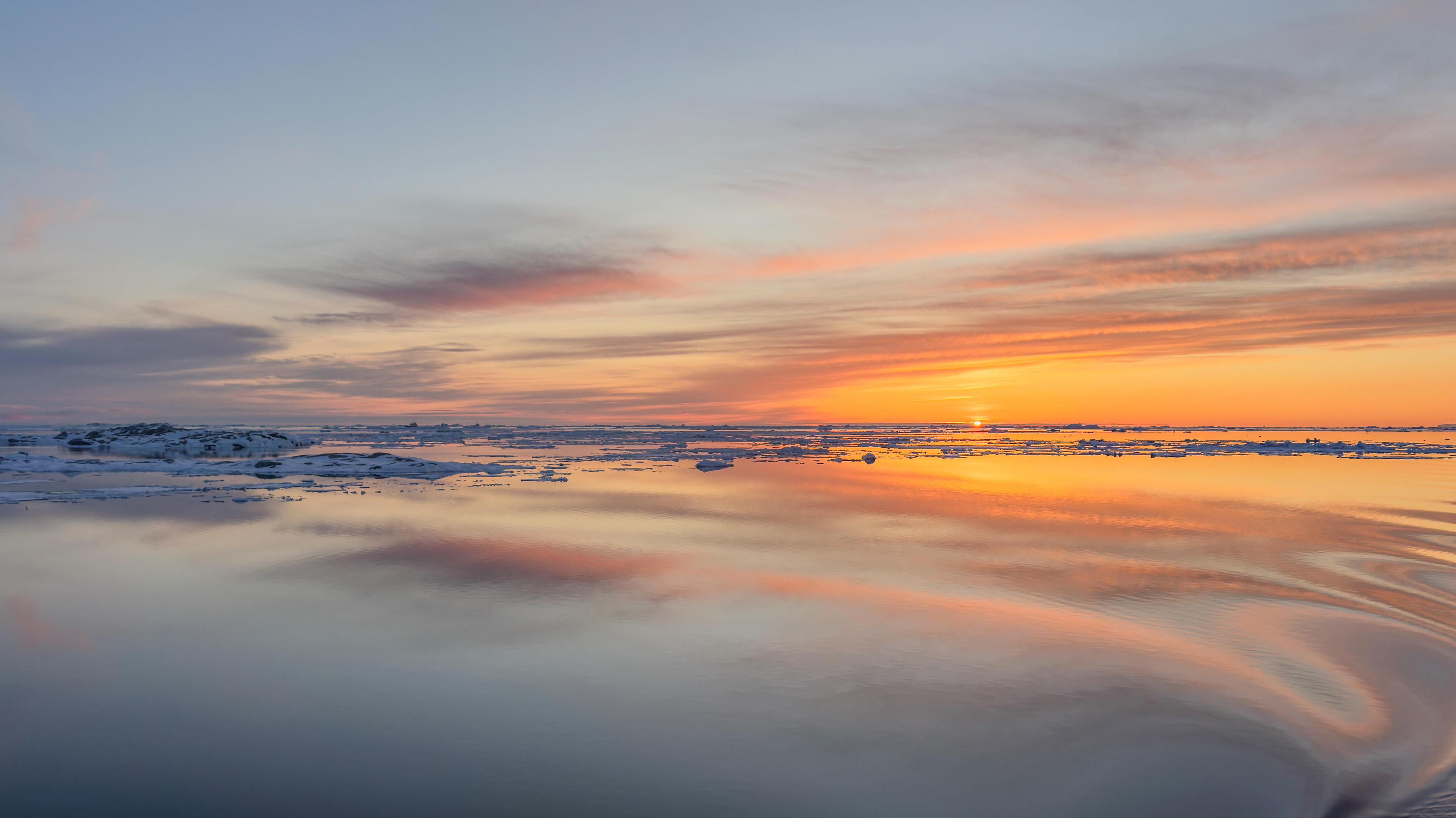 自然风光,日出,盐湖,一望无际