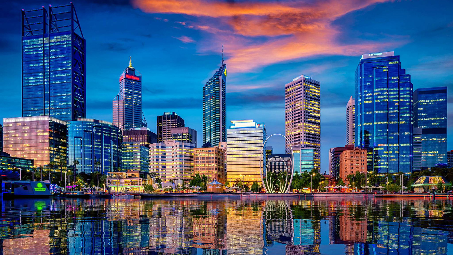 城市夜景,澳大利亚,都市