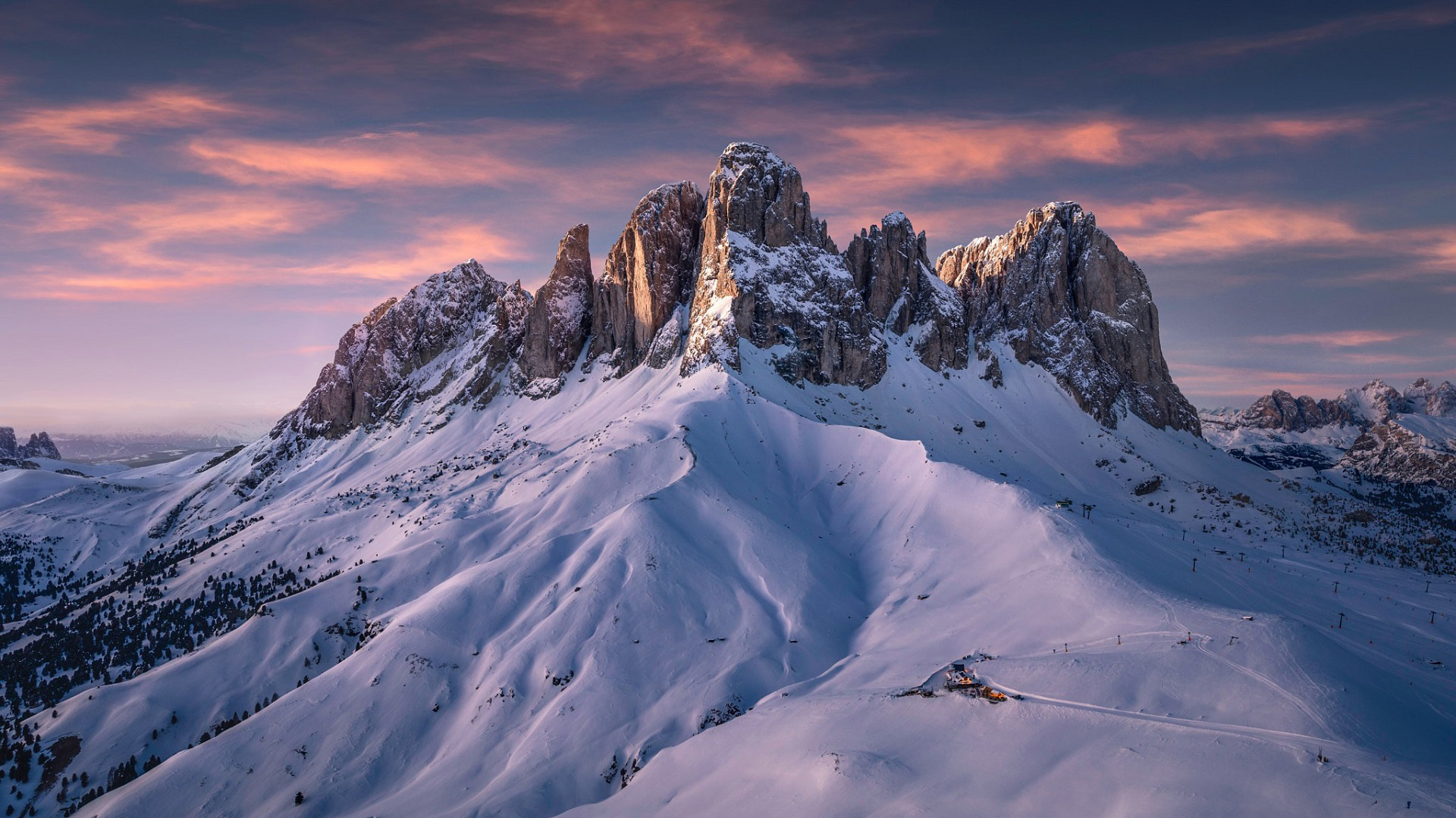 冰天雪地,山顶,山峰