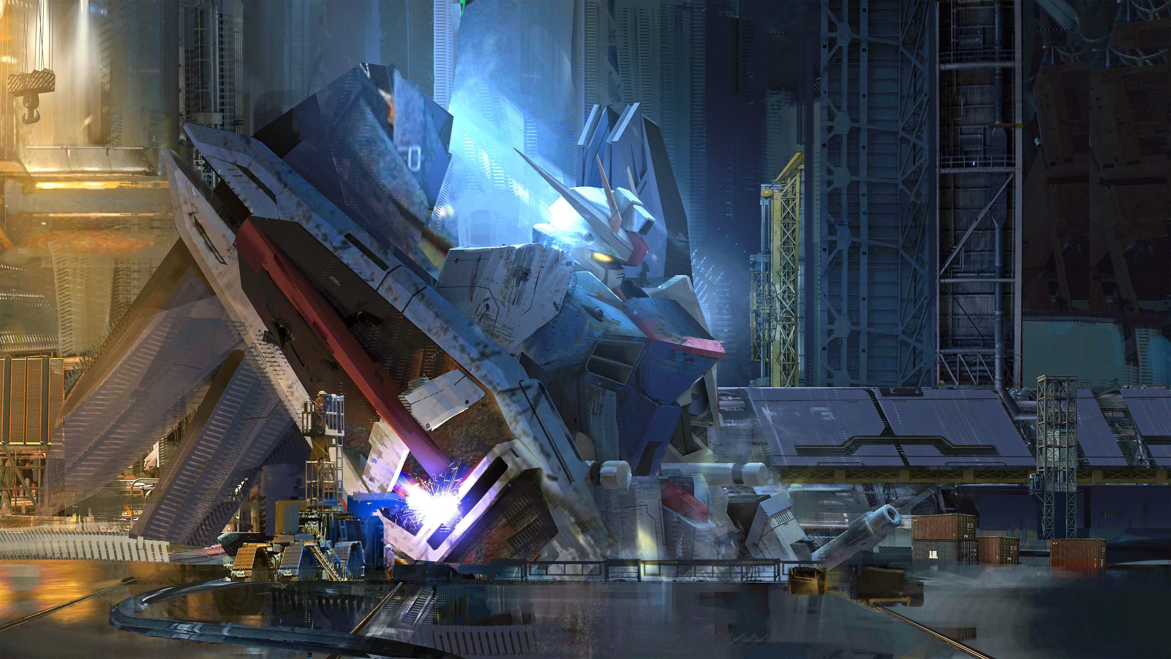 自由高达,机器人