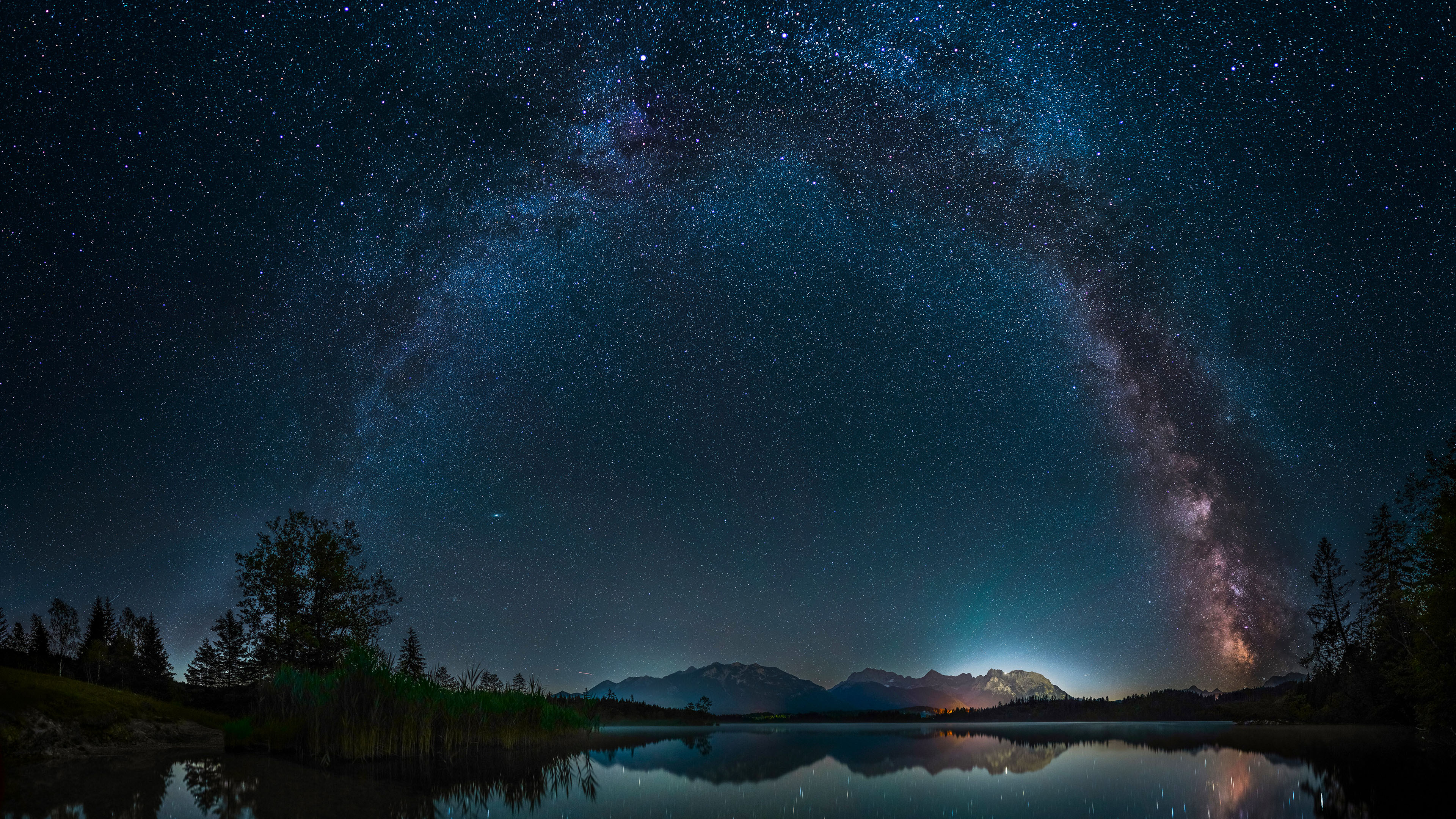 夜景,奇幻梦境,星云,天空