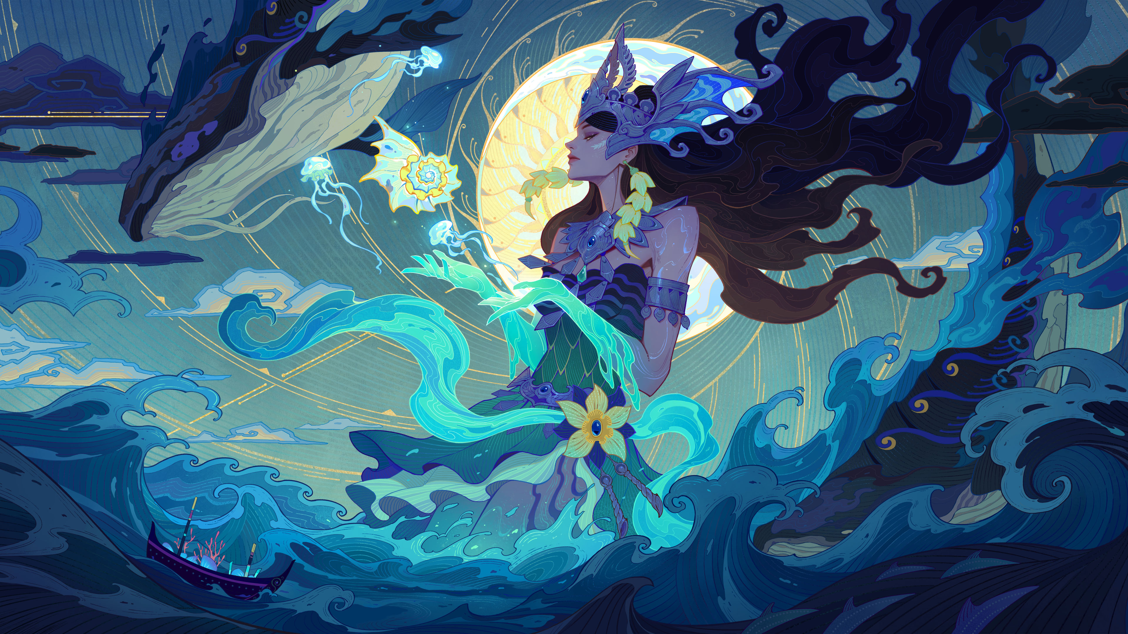 王者荣耀,,海月,海之女神