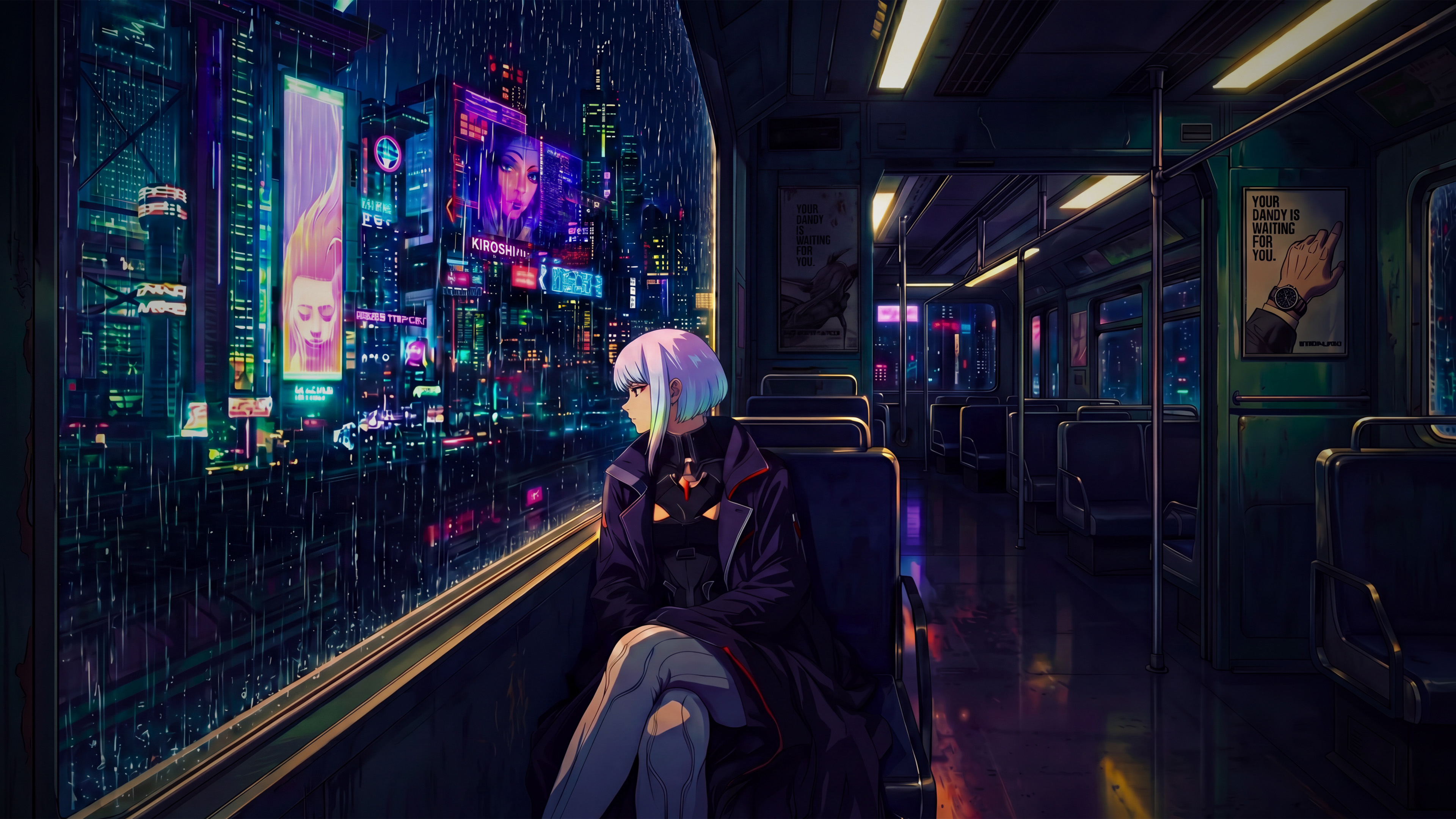 赛博朋克,边缘行者,Lucy,露西,霓虹