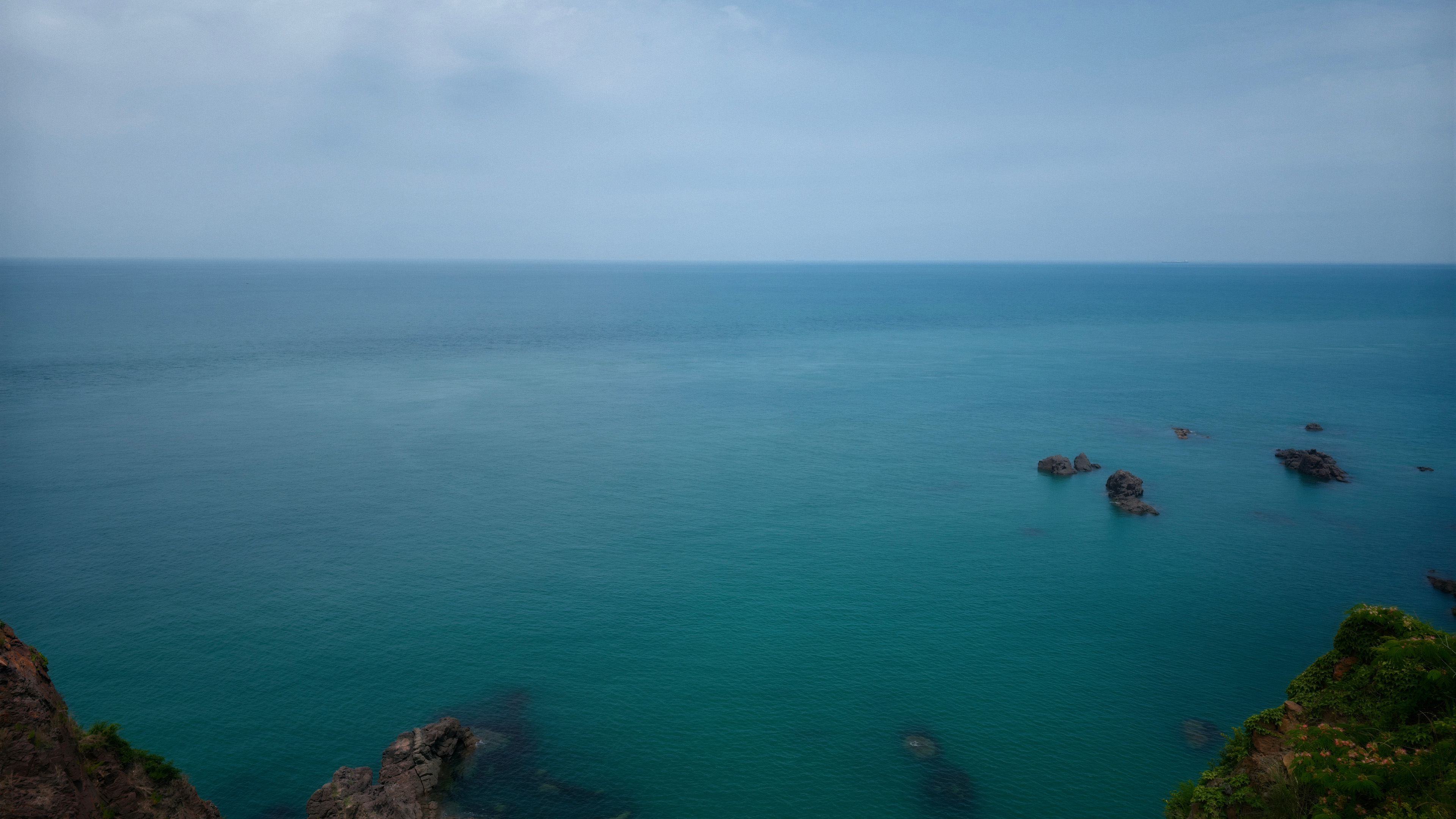 海洋天堂,一望无际,礁石,蓝海